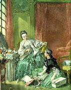 Francois Boucher the haberdasher oil